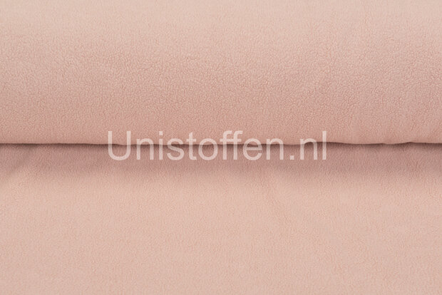 Baumwolle Fleece hell lachs