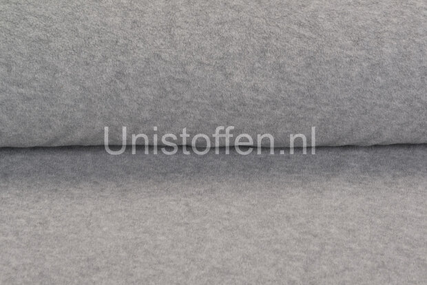 Baumwolle Fleece hellgrau