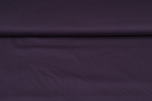 Baumwolle Popeline uni dunkellila