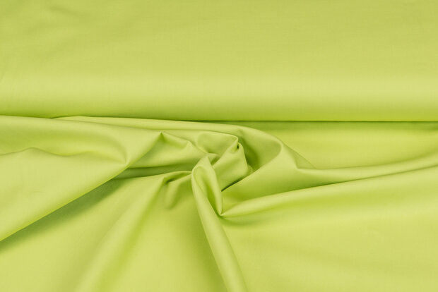 Baumwolle Popeline uni limegr&uuml;n