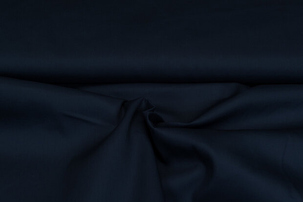 Baumwolle Popeline uni marine