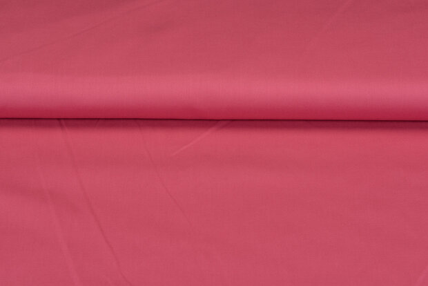 Baumwolle Popeline uni pastell dunkelrosa