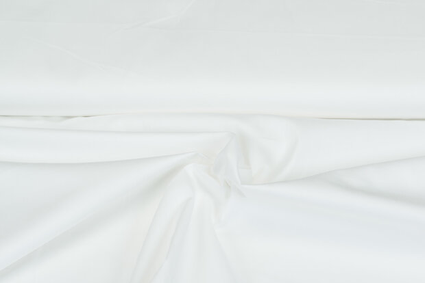 Baumwolle Popeline uni ecru