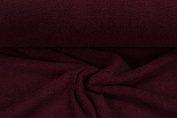 Micro Fleece anti-pilling dunkelrot