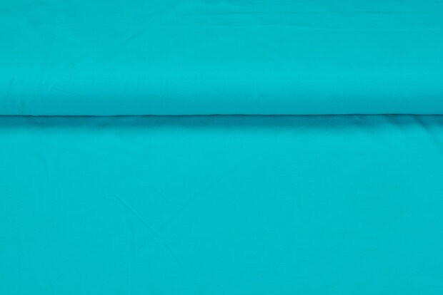 Baumwolljersey uni aqua