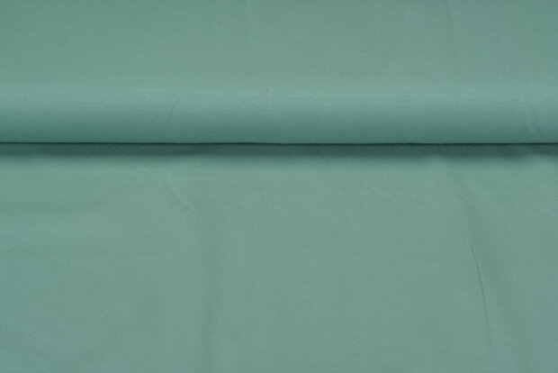 Baumwolljersey uni dunkelmint
