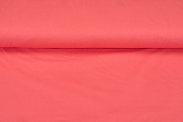 Baumwolljersey uni Lachsrosa