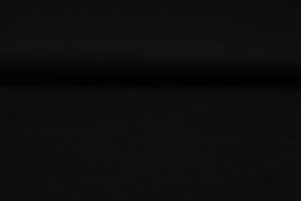 Baumwolljersey uni schwarz