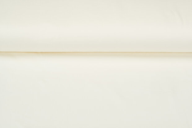 Baumwolljersey uni ecru