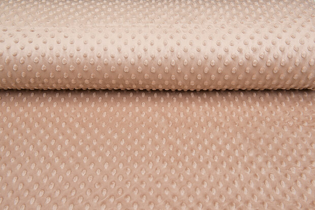 Minky fleece pastell lachs