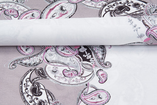 Viskosejersey bedruckt PANEL paisley flower