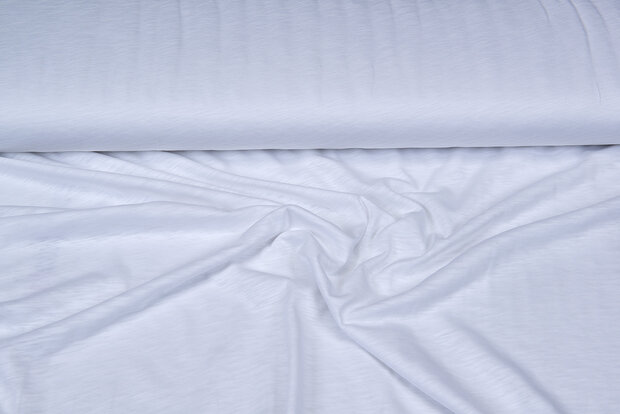 Viskose Jersey crepe weiss
