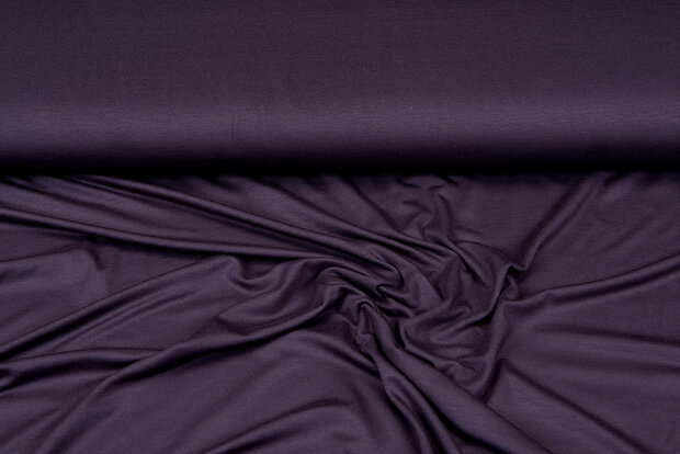 Viskose Jersey Dunkelviolett