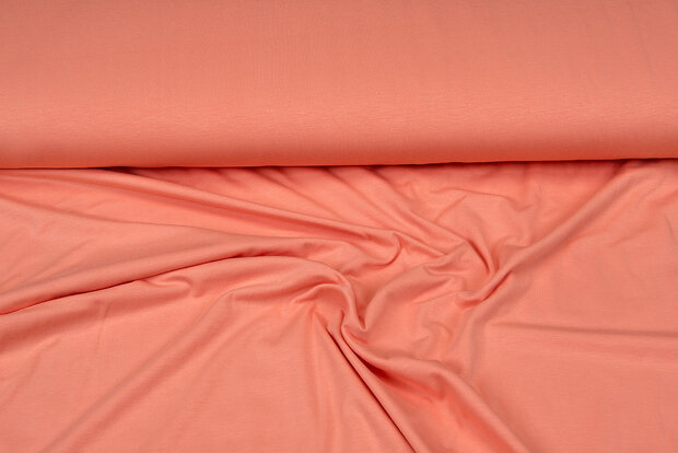 Viskose Jersey helles lachsrosa