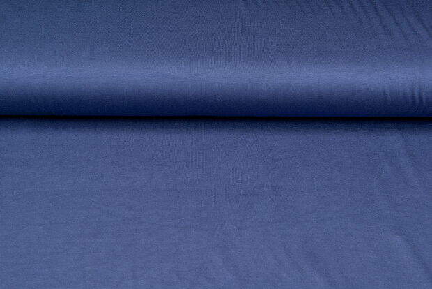 Viskose Jersey metalblau