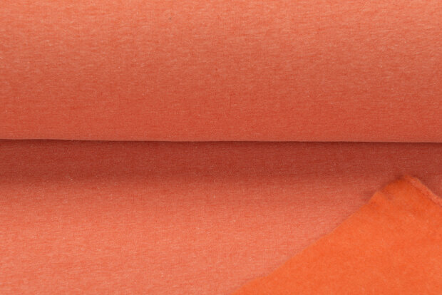 Sweat meliert White Yarn orange