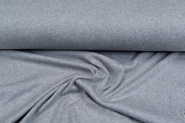 Rippjersey grau meliert