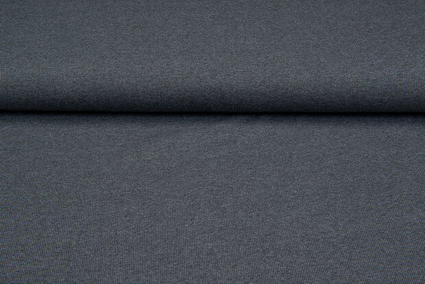 Rippjersey dunkelgrau meliert