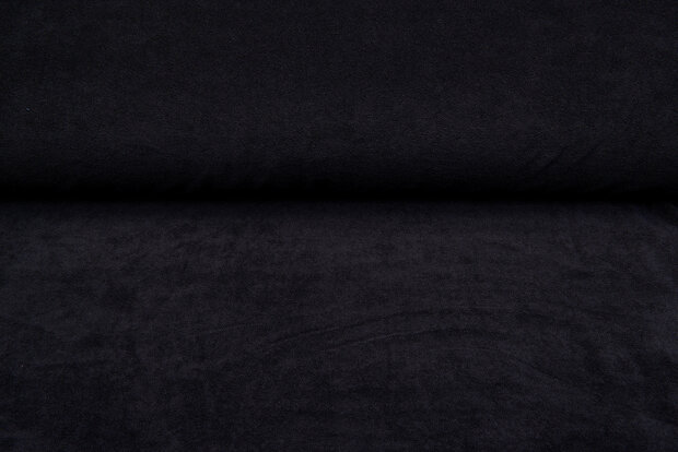 Gestrickte Frotteestoff schwarz