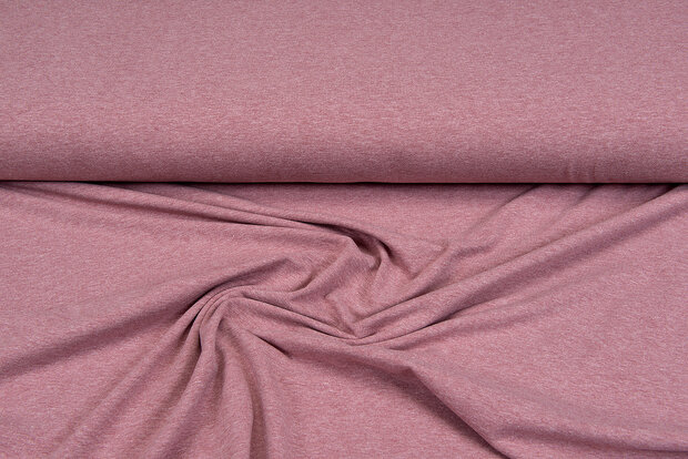 Baumwolljersey Meliert hellrot