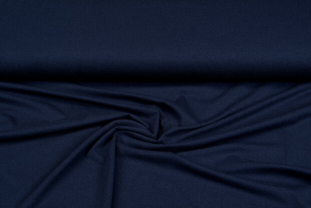 Basic Baumwolljersey dunkelblau