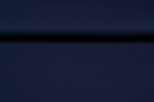 Basic Baumwolljersey dunkelblau
