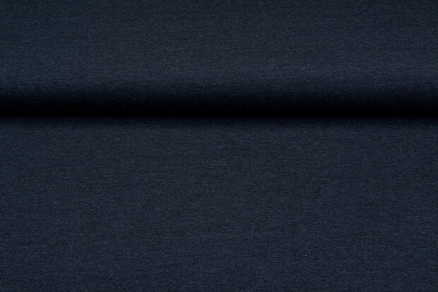 Baumwolljersey Meliert dunkelblau