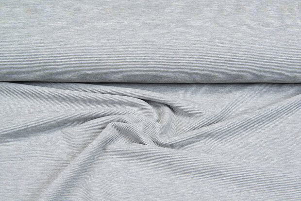 Ottoman Ripp Jersey grau