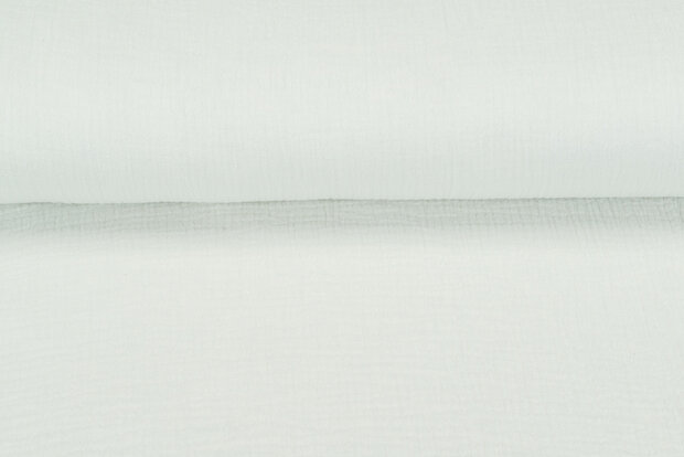 Baumwoll Musselin melange hell limegr&uuml;n