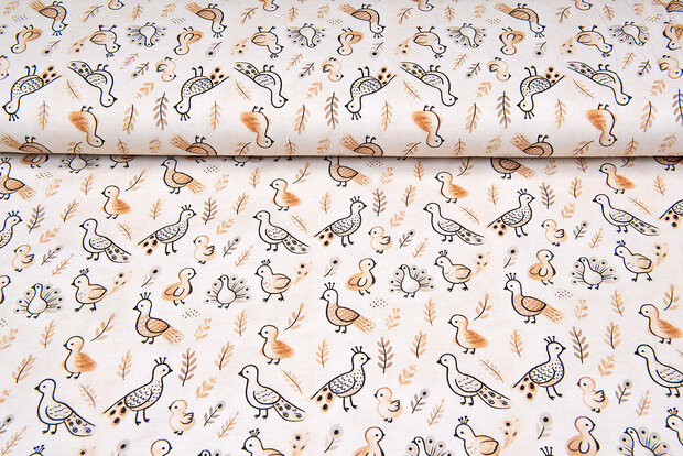 Baumwolljersey digital bedruckt bedrukt pheasant