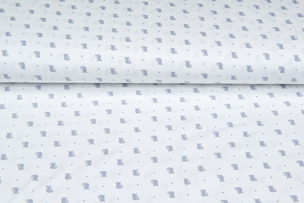 Baumwolljersey bedruckt mini koala ecru - altgr&uuml;n