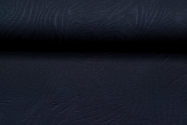 Strickstoff Jacquard retro stripes dunkelblau