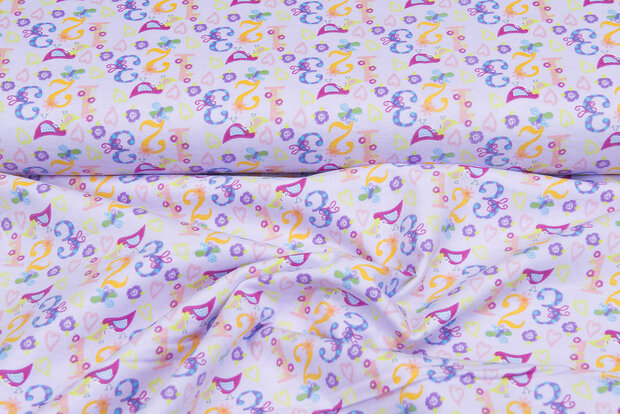 Flanellstoff numbers hellflieder