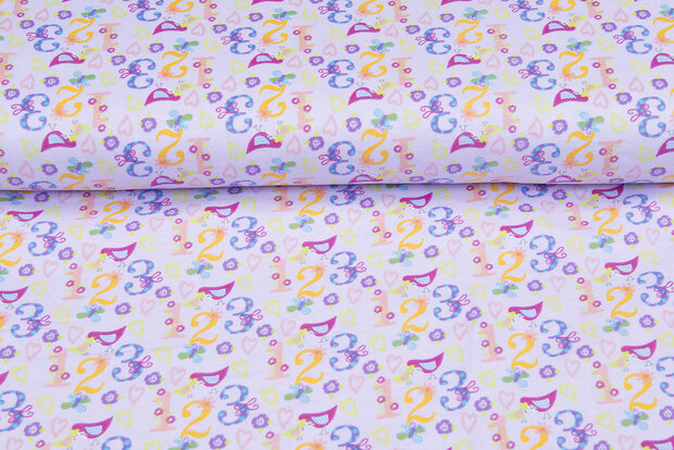 Flanellstoff numbers hellflieder