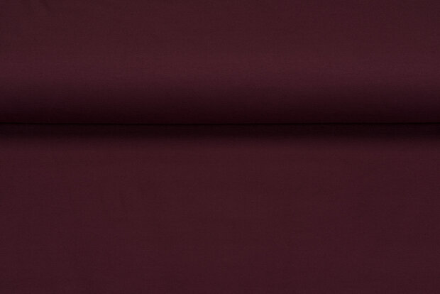 Baumwolljersey uni bordeaux
