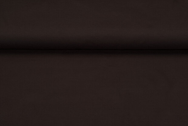 Baumwolljersey uni dunkelbraun