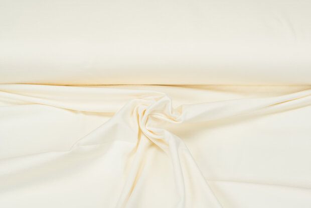 Baumwolljersey uni ecru