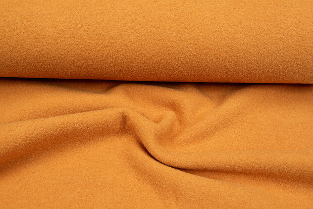 Walkloden dunkel ockergelb