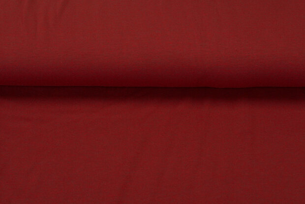 Baumwolljersey Meliert Black Yarn dunkelrot 1