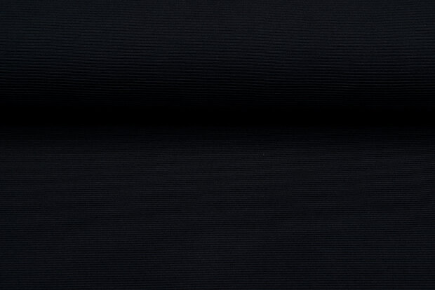 Ottoman Ripp Jersey schwarz