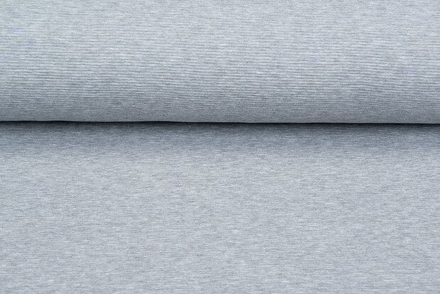 Ottoman Ripp Jersey hellgrau melange
