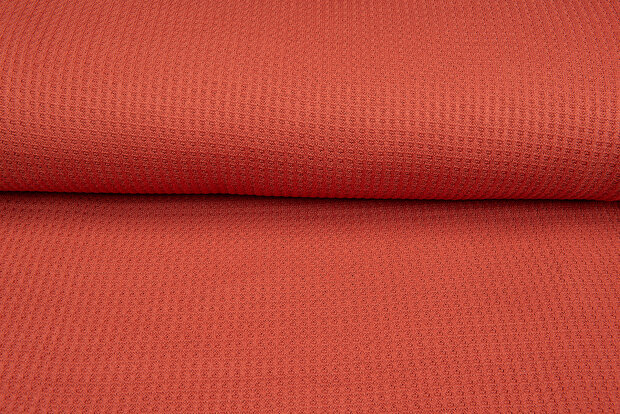 grob gestricktes Waffelpiqu&eacute; rost