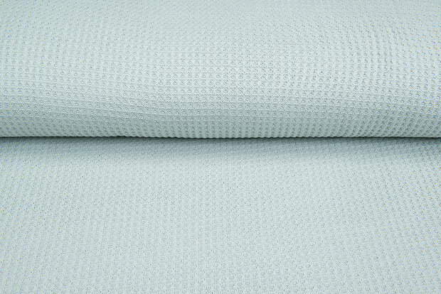 grob gestricktes Waffelpiqu&eacute; mint