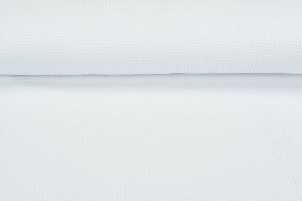 Waffelstrick Jersey ecru