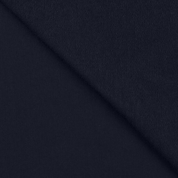 French terry marineblau