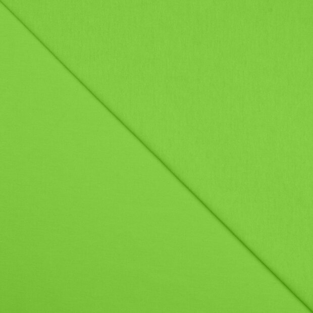 Baumwolljersey limegr&uuml;n