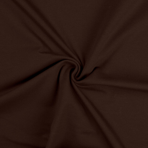 Baumwolljersey dunkelbraun