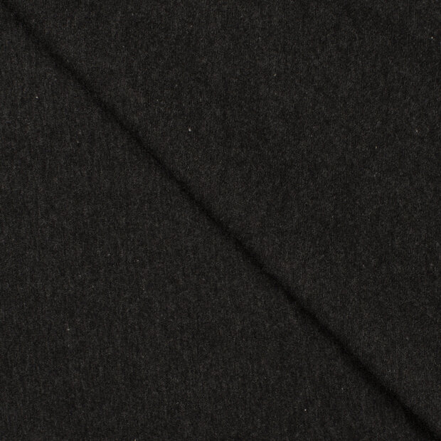 Baumwolljersey dunkelgrau melange