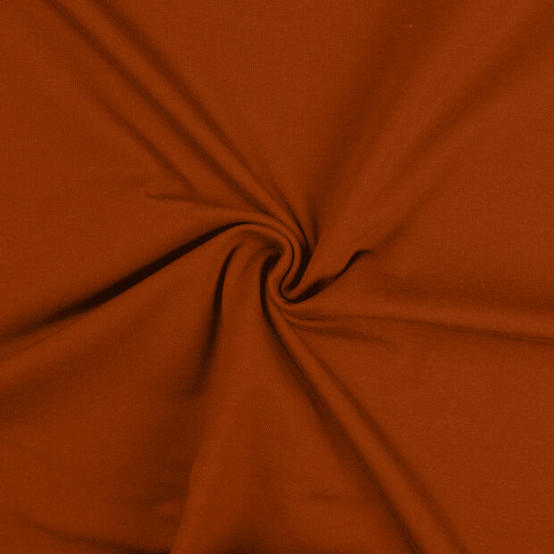Baumwolljersey rostbraun