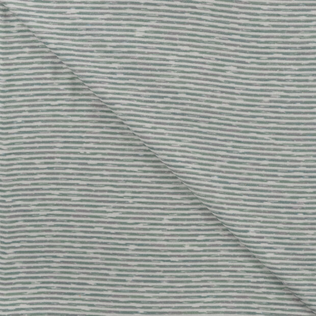 B&uuml;ndchenstoff stripes melange mint